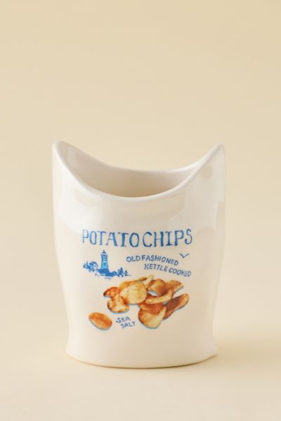 Chip Bag Ceramic Pencil Holder