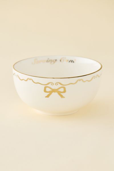 Urban Outfitters Serving… Ceramic Serving Bowl In Gold At