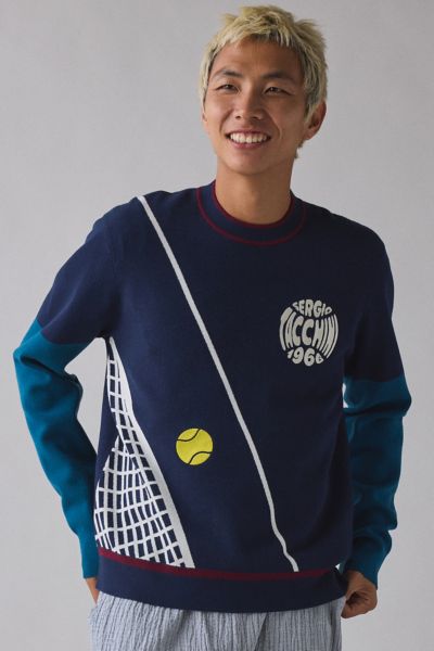 Sergio Tacchini Nota Graphic Crew Neck Sweater
