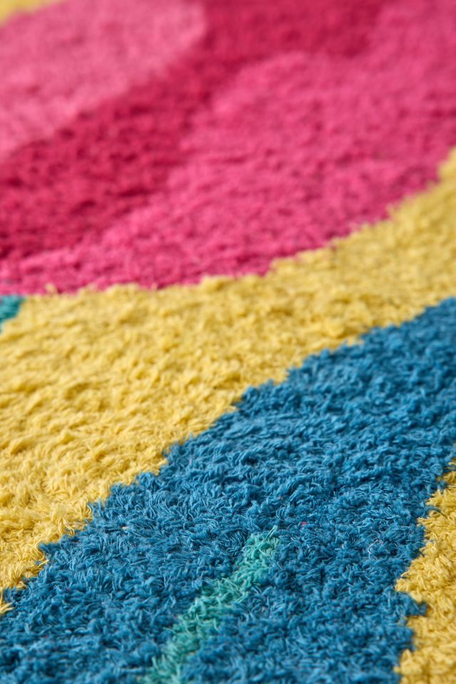 Tulip Shaggy Tufted Oval Runner Rug #2