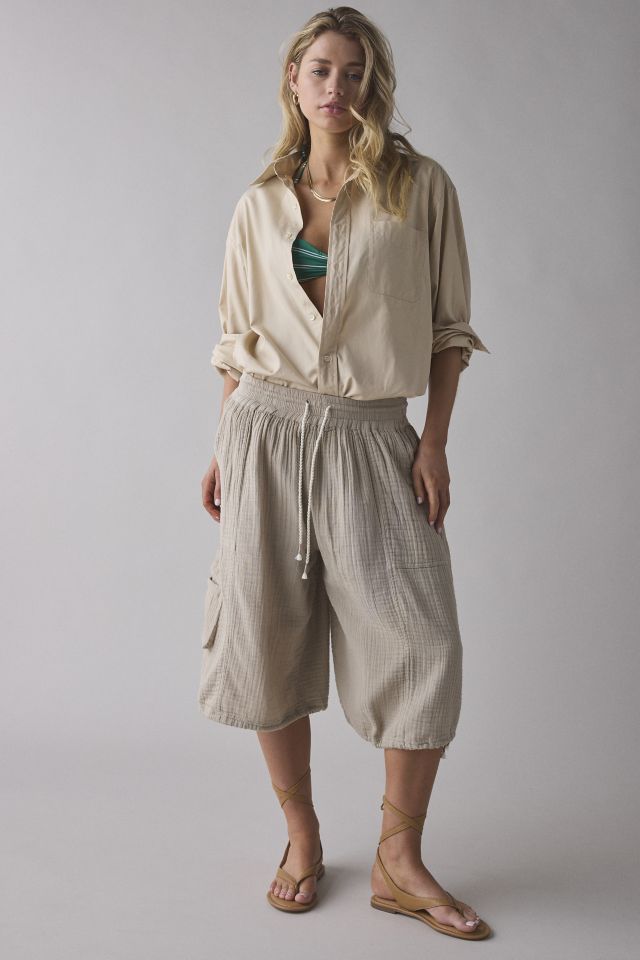 Out From Under Cabot Cotton Gauze Side-Tie Jort #1