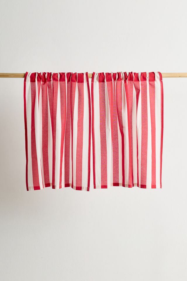 Striped Patterned Café Curtain Set #1