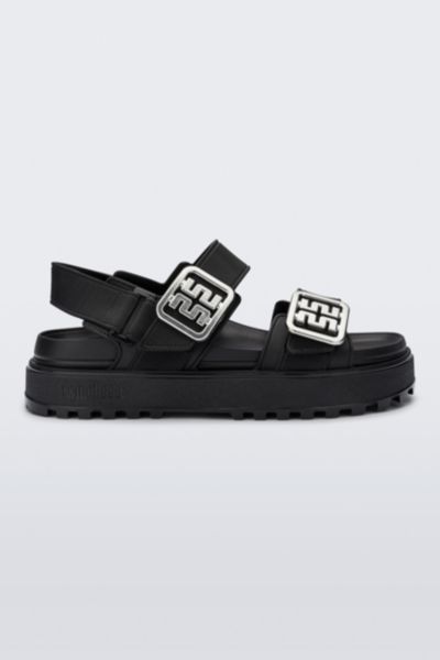 Melissa Towny Papete Sandal In Black, Women's At Urban Outfitters In Black