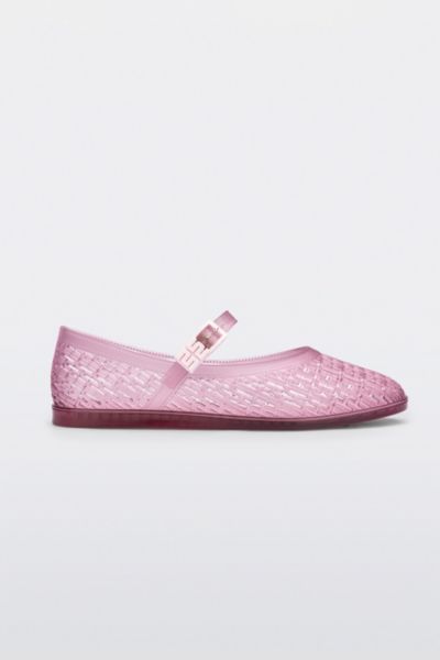 Melissa Harper Jelly Ballerina Flat In Clear Pink, Women's At Urban Outfitters In Clear Pink