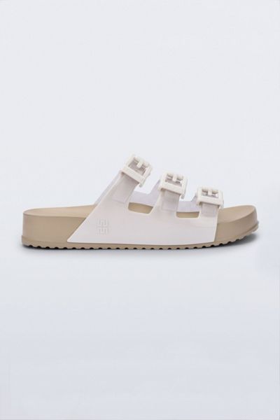 Melissa Cozy Stripes Jelly Slide Sandals