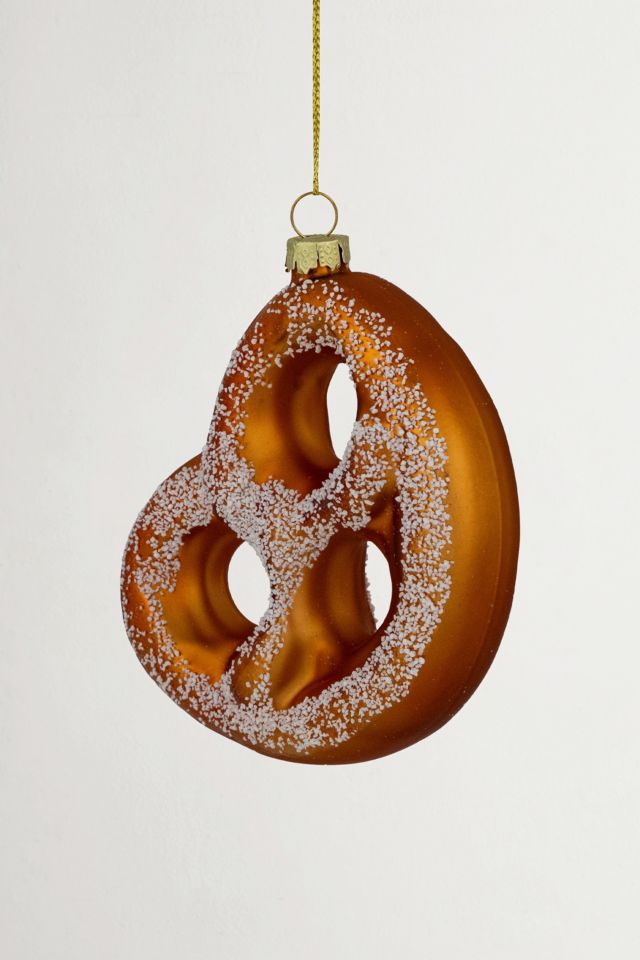 Salted Soft Pretzel Glass Ornament #3
