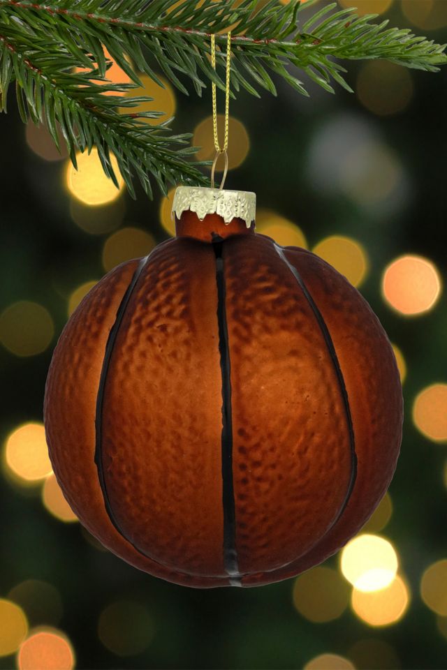 Basketball Glass Ornament #1