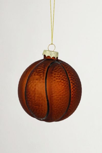 Basketball Glass Ornament
