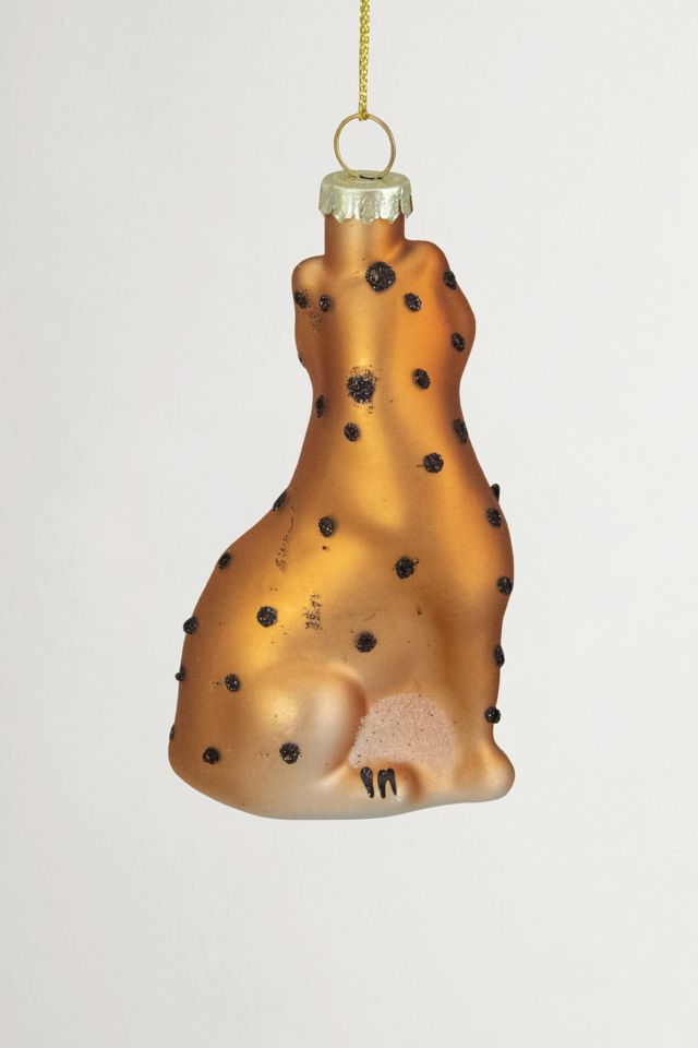 Leopard Glass Ornament #4