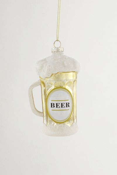 Frosty Beer Mug Glass Ornament