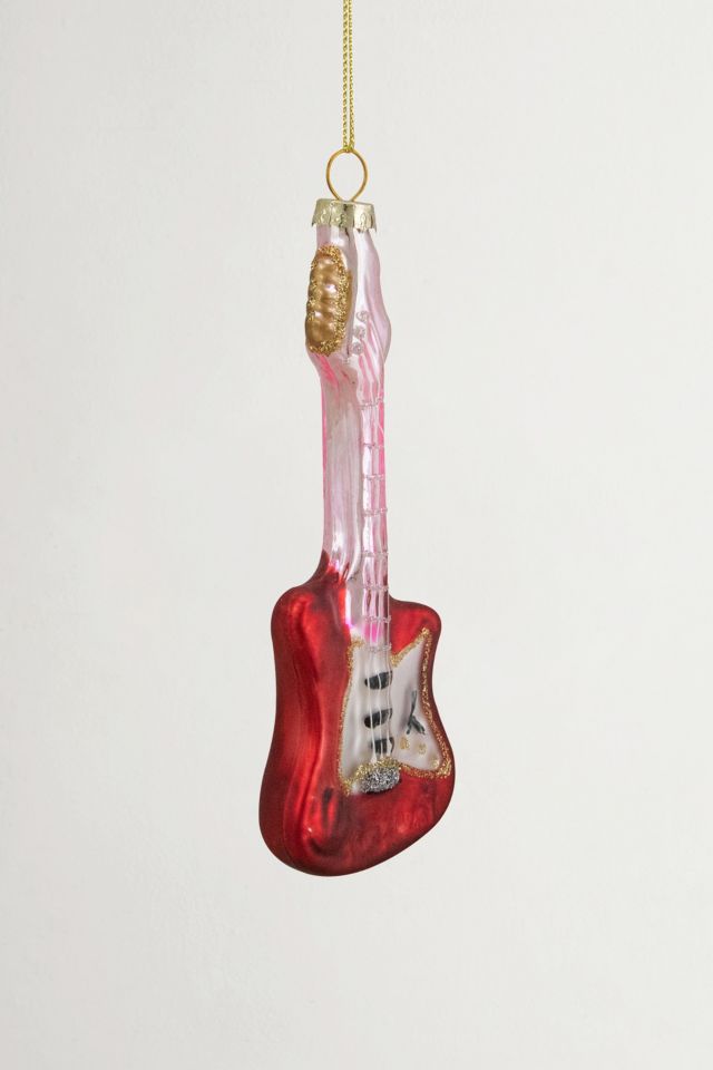 Bass Guitar Glass Ornament #2