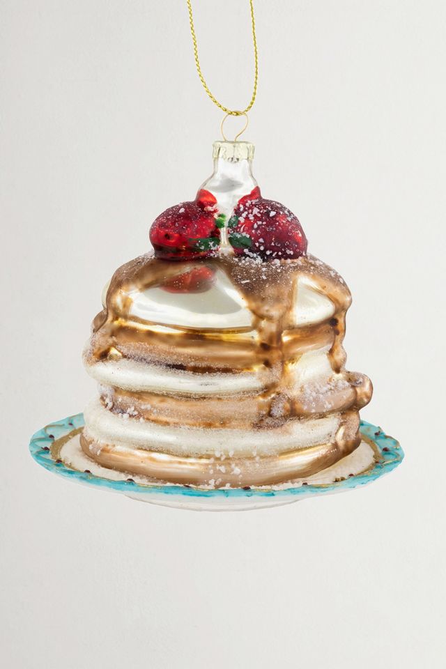 Pancakes and Syrup Glass Ornament #2