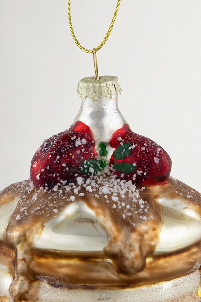 Pancakes and Syrup Glass Ornament #4