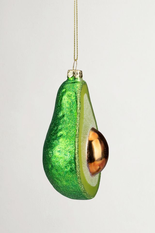 Avocado Glass Ornament #2