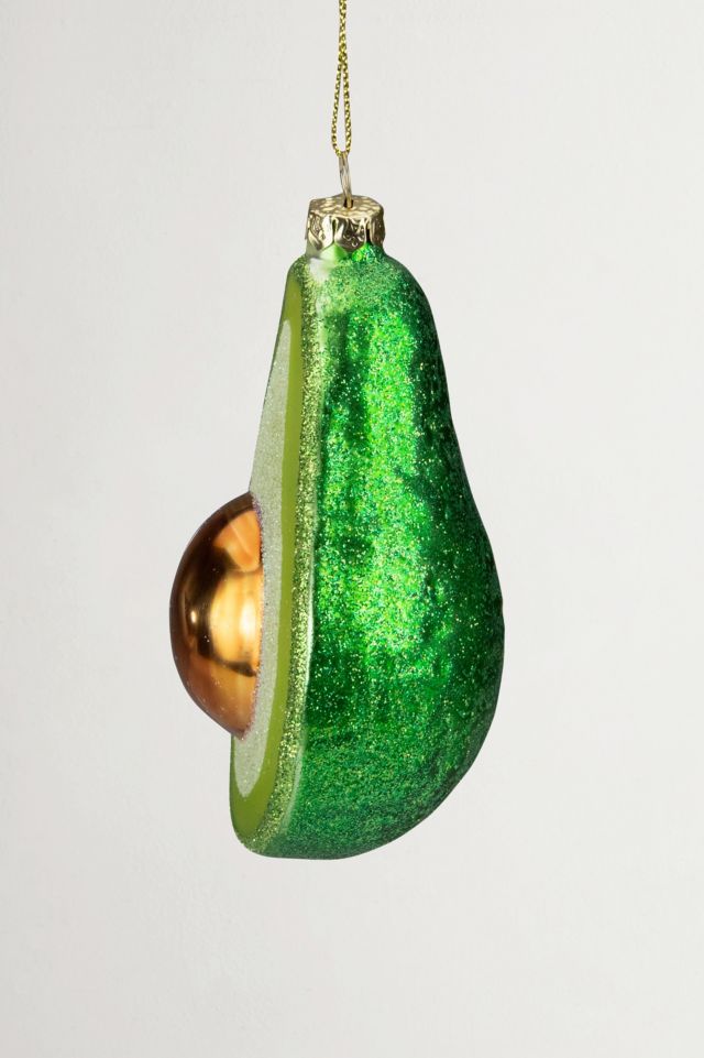 Avocado Glass Ornament #3