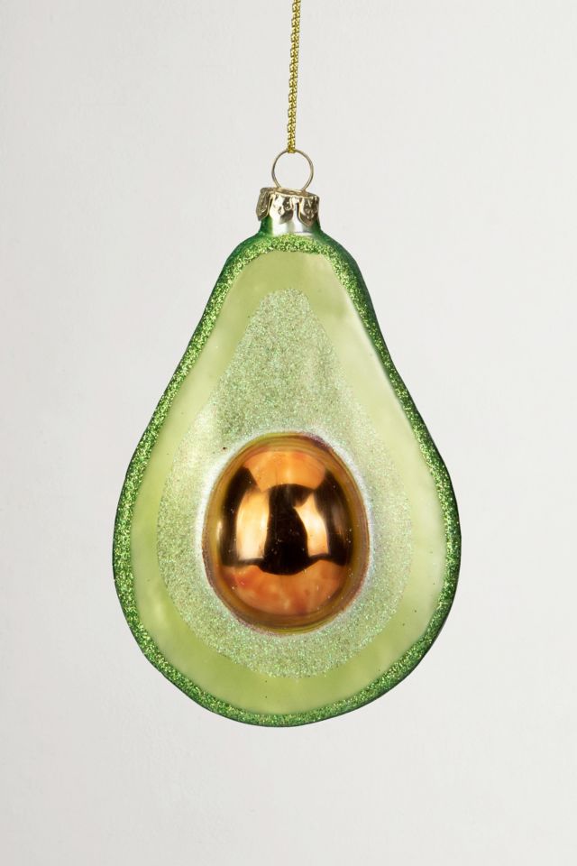 Avocado Glass Ornament