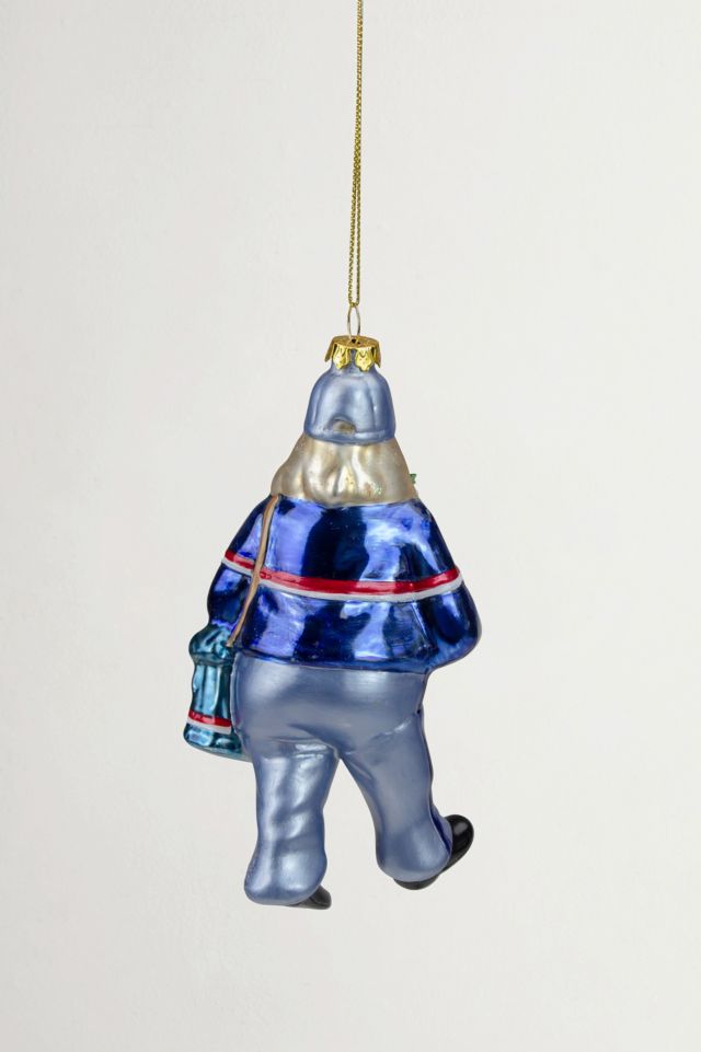 Santa Mail Carrier Glass Ornament #4