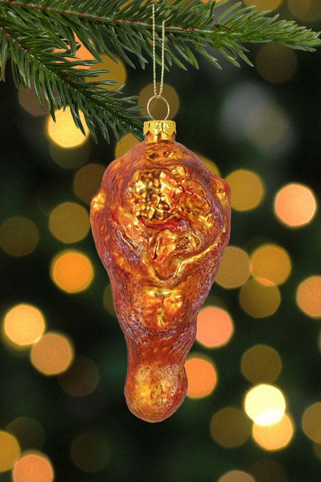 Buffalo Chicken Wing Glass Ornament #1
