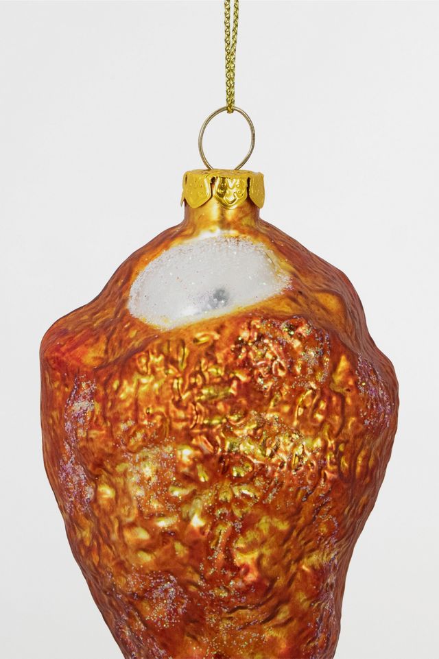Buffalo Chicken Wing Glass Ornament #3