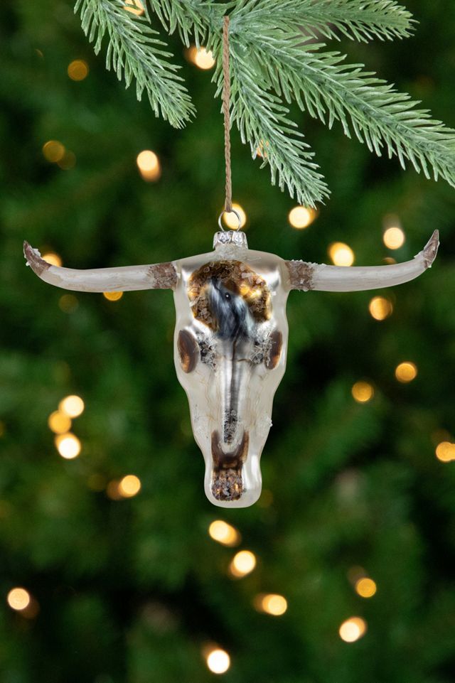 Longhorn Western Glass Ornament #1