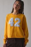 ReMADE By UO Varsity Number Applique Graphic Long Sleeve Tee