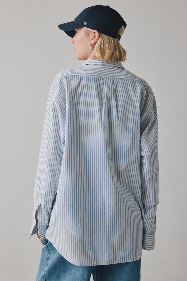 Urban Renewal Remade Jersey Number Graphic Button-Down Shirt