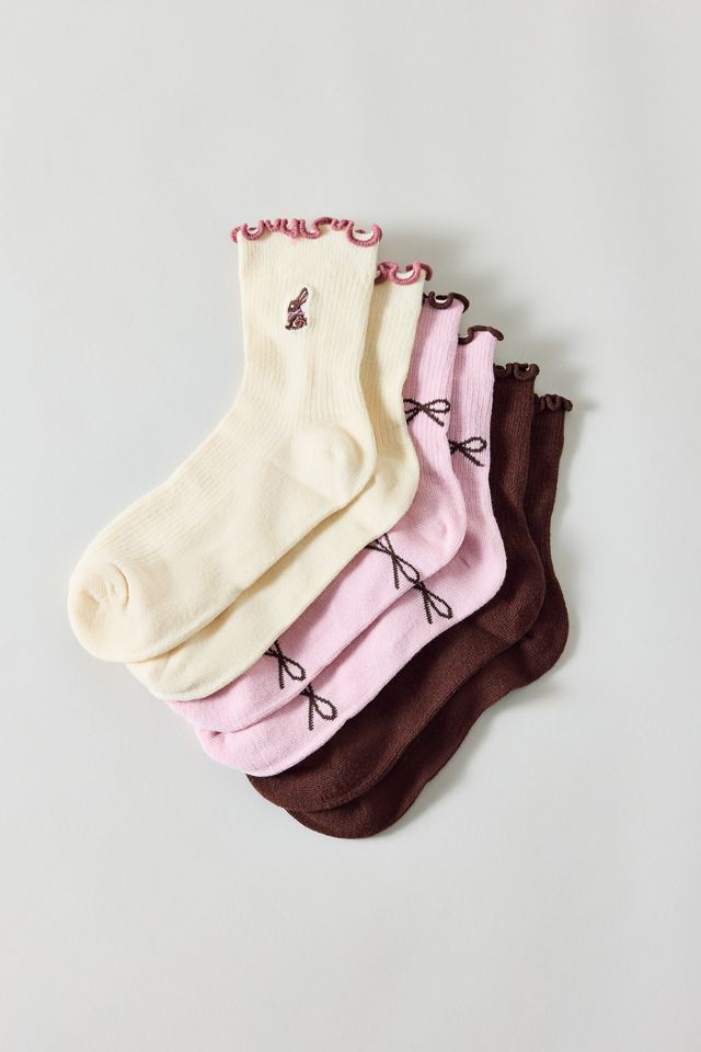 UO Lightweight Crew Socks 3-Pack #1