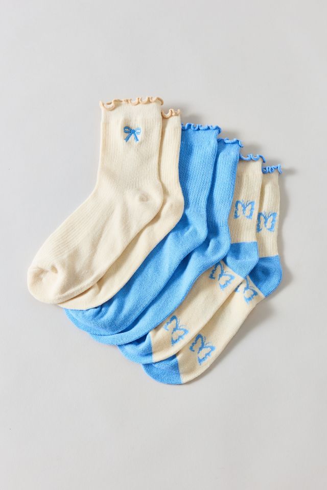 UO Lightweight Ribbed Crew Sock 3-Pack #2
