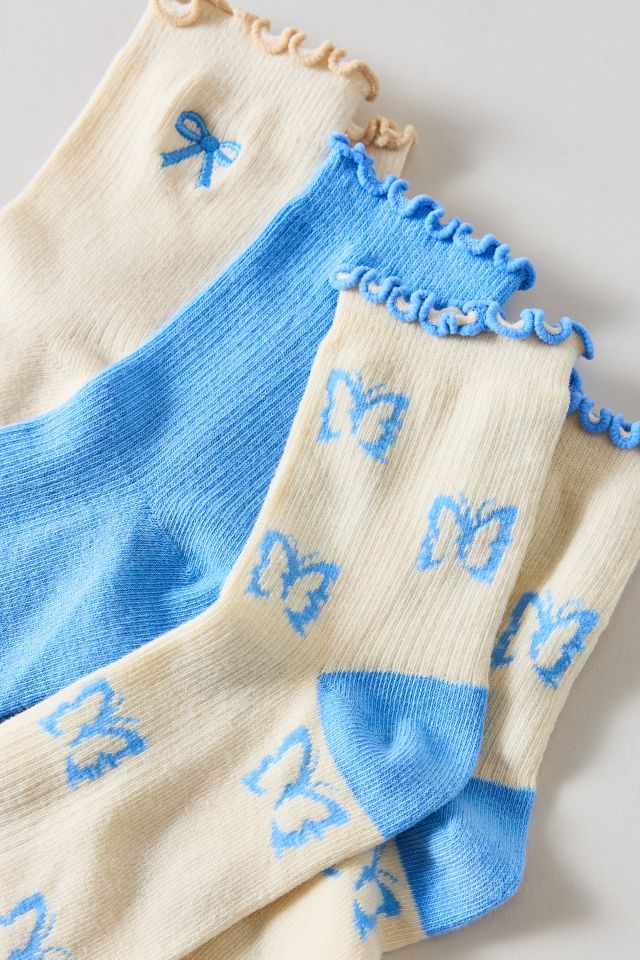UO Lightweight Ribbed Crew Sock 3-Pack #3
