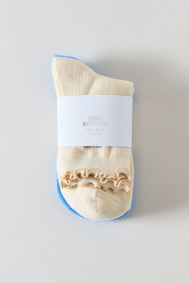 UO Lightweight Ribbed Crew Sock 3-Pack #4