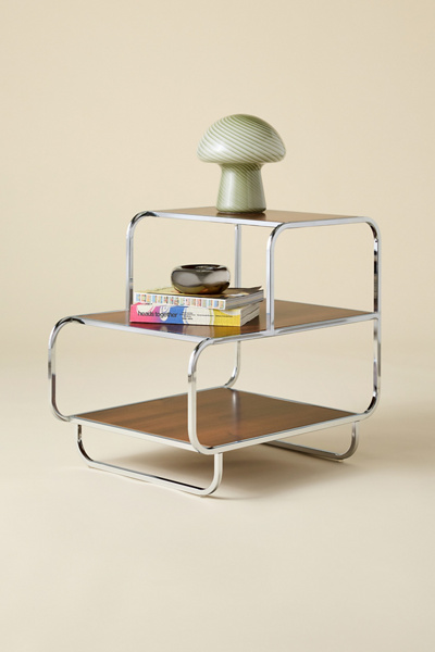 Alana Chrome 3-Tiered Side Table | Urban Outfitters
