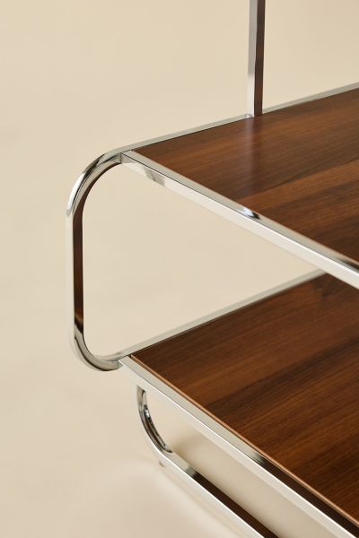 Alana Chrome 3-Tiered Side Table