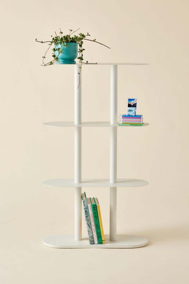 Ollie 4-Tier Iron Oval Storage Shelf