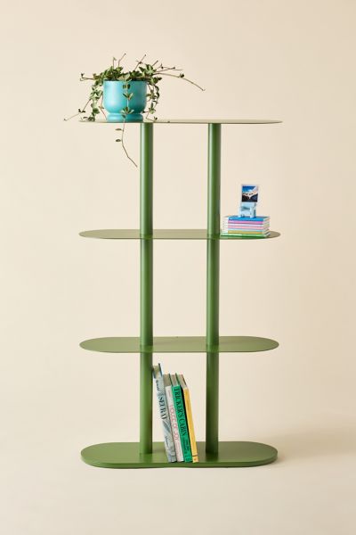 Urban Outfitters Ollie 4-tier Iron Oval Storage Shelf In Green At  In Green