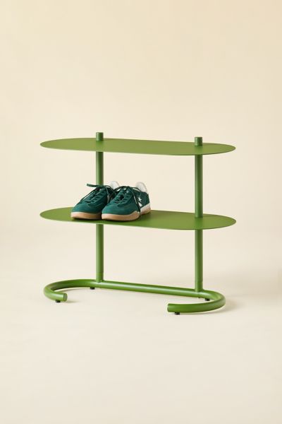 Ollie 2-Tier Iron Oval Shoe Rack
