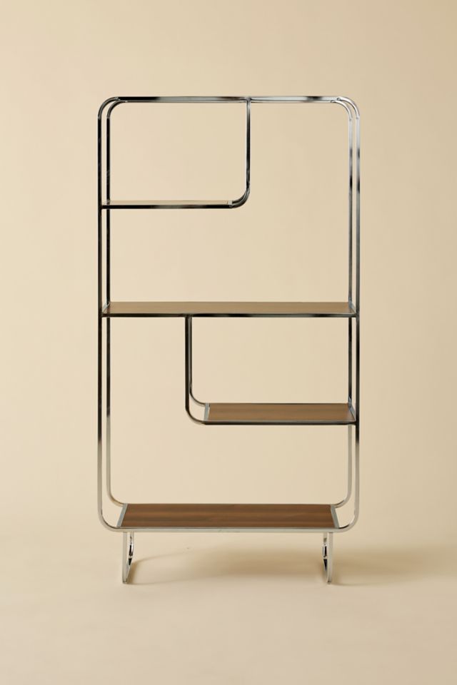 Alana Chrome 4-Tiered Bookshelf #1