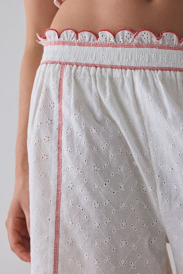Out From Under Jolie Ruffle Eyelet Lace Long Bloomer #4