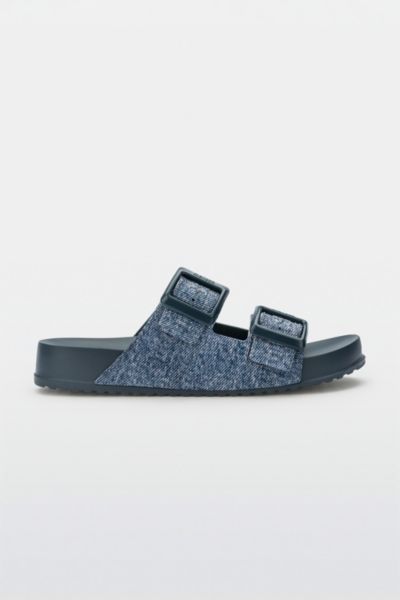 MELISSA COZY M LOVER DENIM SLIDE IN JEANS BLUE, WOMEN'S AT URBAN OUTFITTERS 