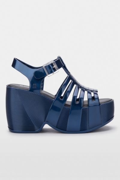 MELISSA STATION 79 JELLY PLATFORM SANDAL IN PEARLY BLUE, WOMEN'S AT URBAN OUTFITTERS 