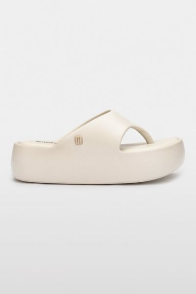 Shop Melissa Free Platform Thong Sandal In Beige, Women's At Urban Outfitters