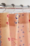 Molly Icon Striped Patterned Shower Curtain