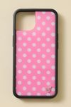Wildflower Pink Polka Dots iPhone Case
