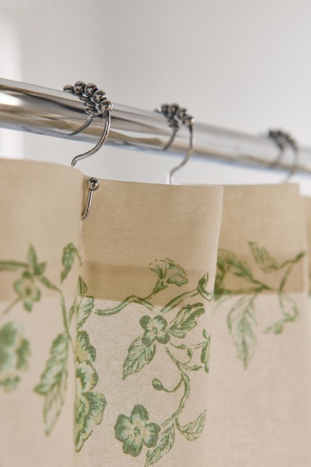 Bunny Toile Patterned Shower Curtain