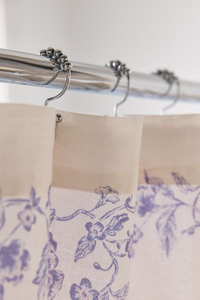 Bunny Toile Patterned Shower Curtain