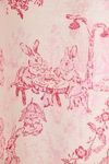 Bunny Toile Patterned Shower Curtain