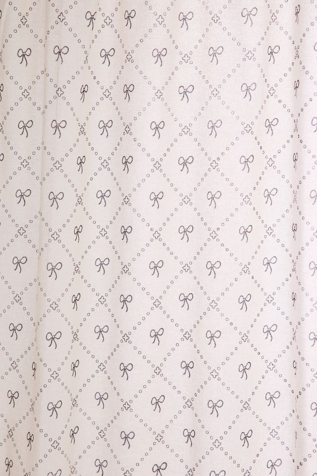Eloise Bow Patterned Shower Curtain #1