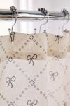 Eloise Bow Patterned Shower Curtain