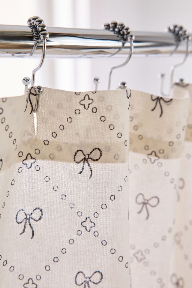 Eloise Bow Patterned Shower Curtain #2