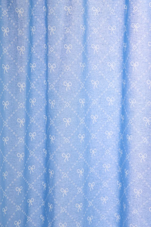 Eloise Bow Patterned Shower Curtain #1