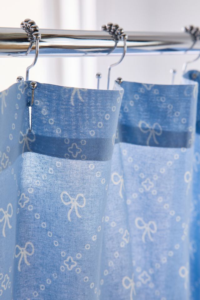 Eloise Bow Patterned Shower Curtain #2